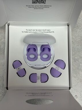 Loop Quiet 2 Violet Noise Cancelling Earbuds Case - New Open Box